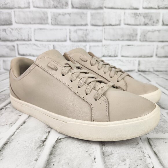 Kizik Irvine Plus Women Sz 10 Doeskin Leather Comfort Hands Free Lace Up Sneaker - Picture 1 of 12